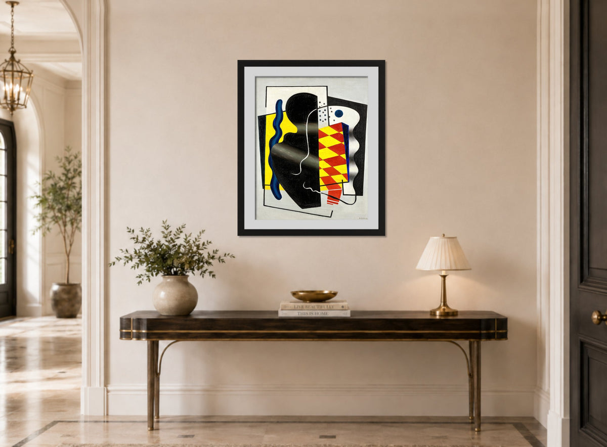 Fernand Léger, Composition au damier (Composition jaune et noir) — hallway