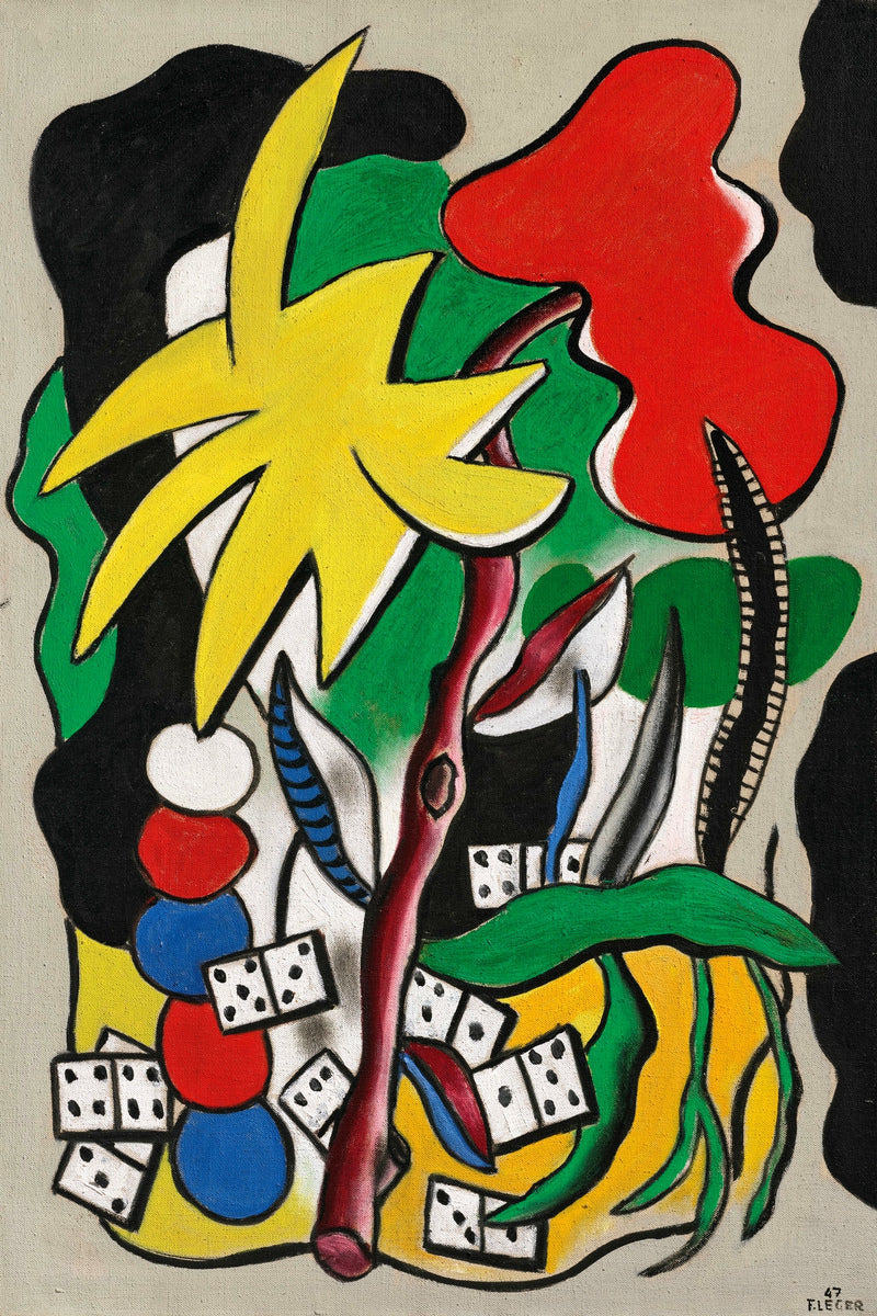 Fernand Léger, Composition aux dominos — unframed