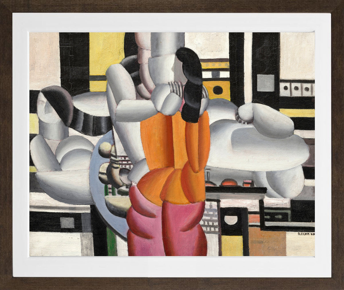 Fernand Léger, Composition avec personnages — brown frame