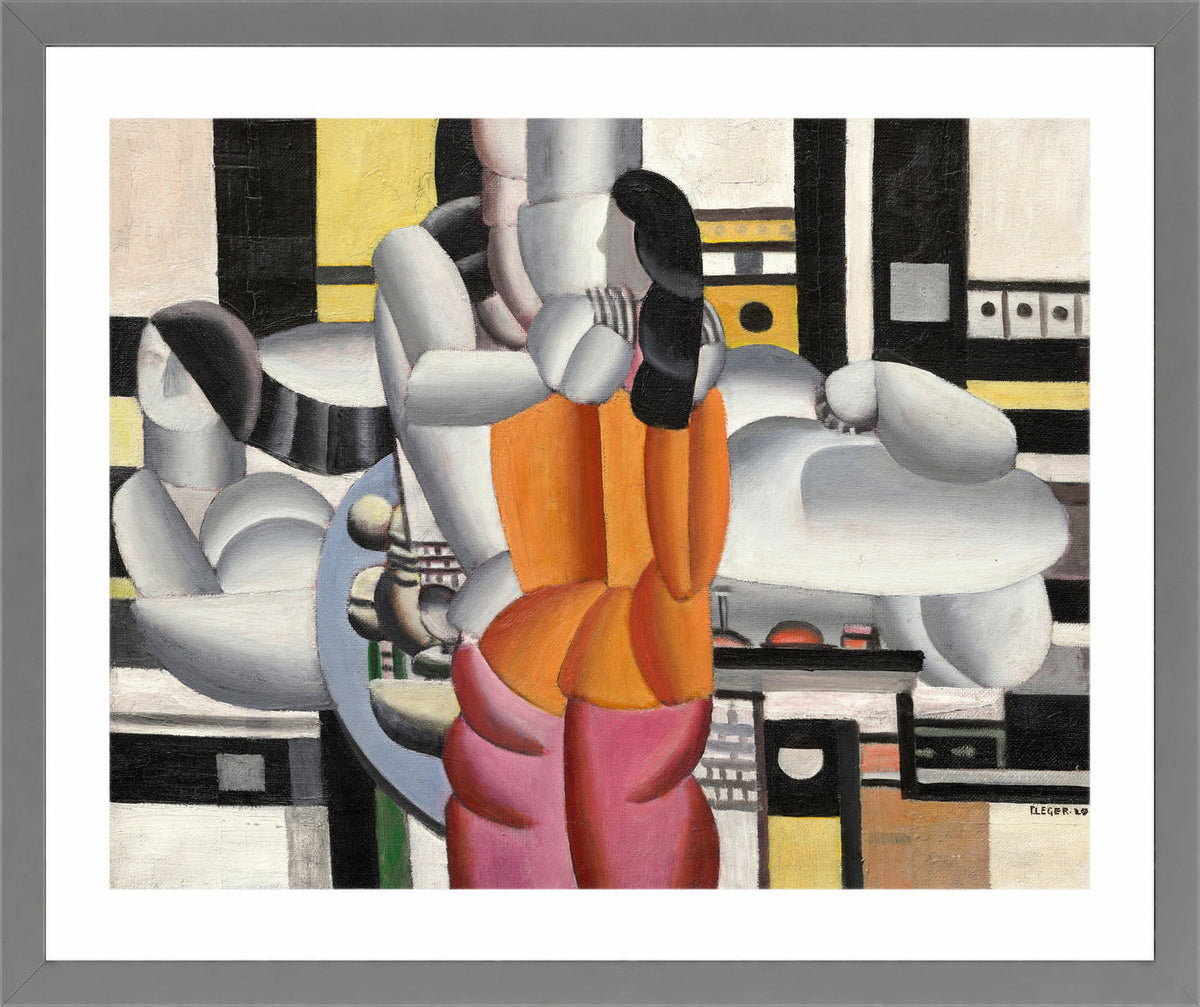 Fernand Léger, Composition avec personnages — light grey frame