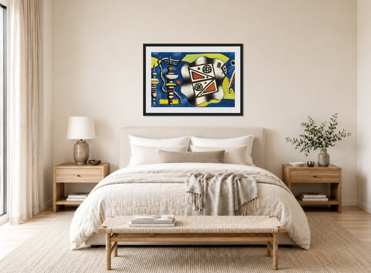 Fernand Léger, Composition sur fond bleu — bedroom