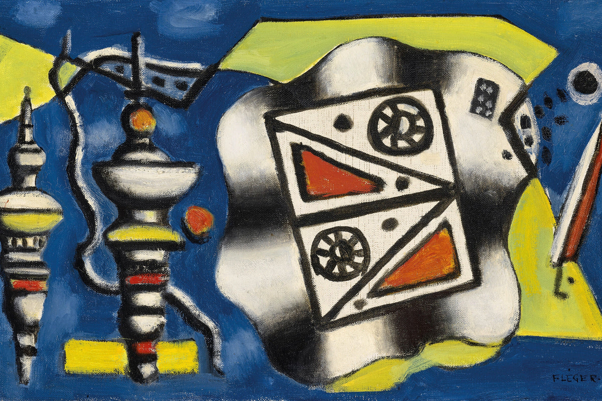 Fernand Léger, Composition sur fond bleu — unframed
