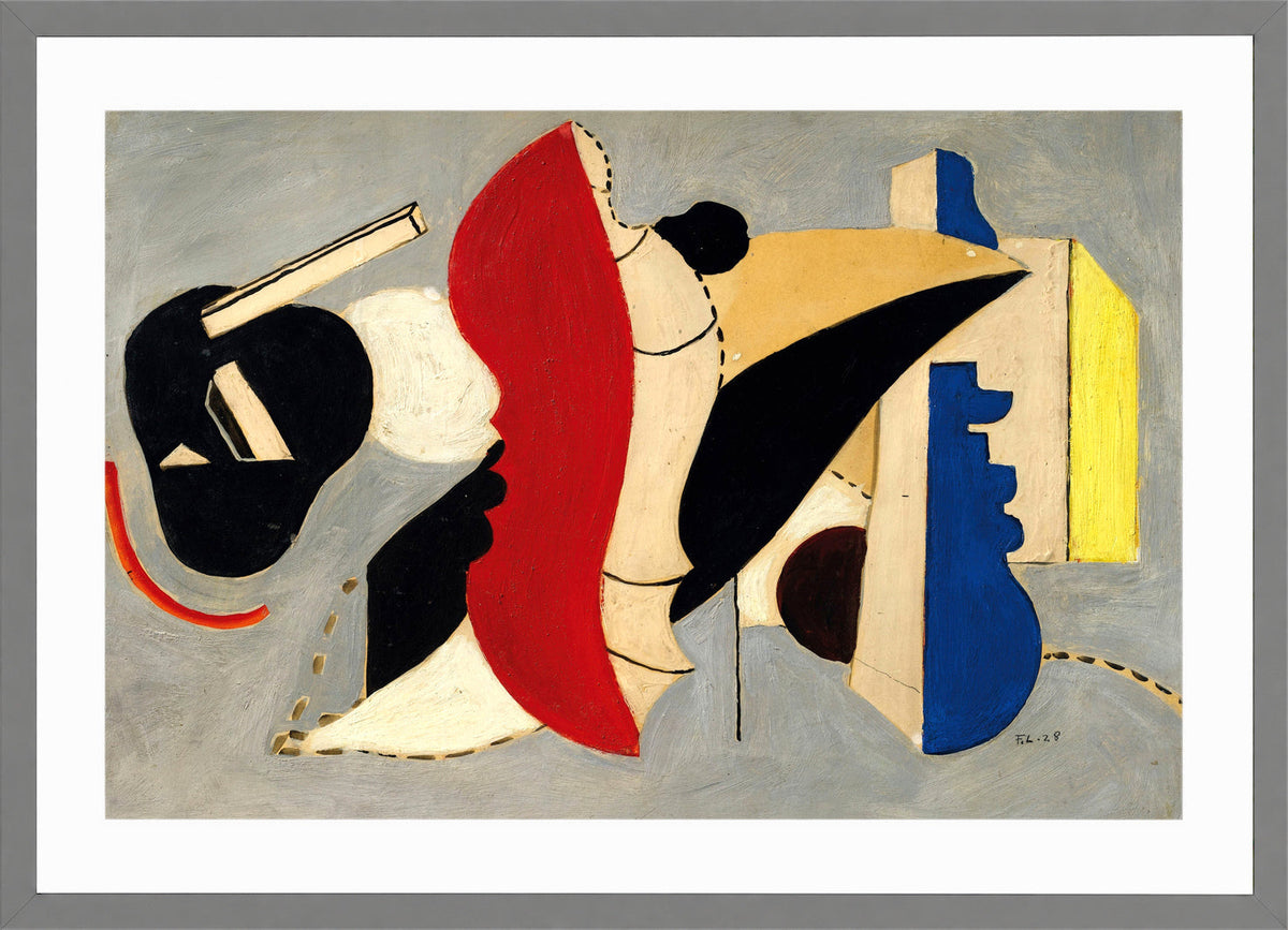 Fernand Léger, Coquillage rouge — light grey frame