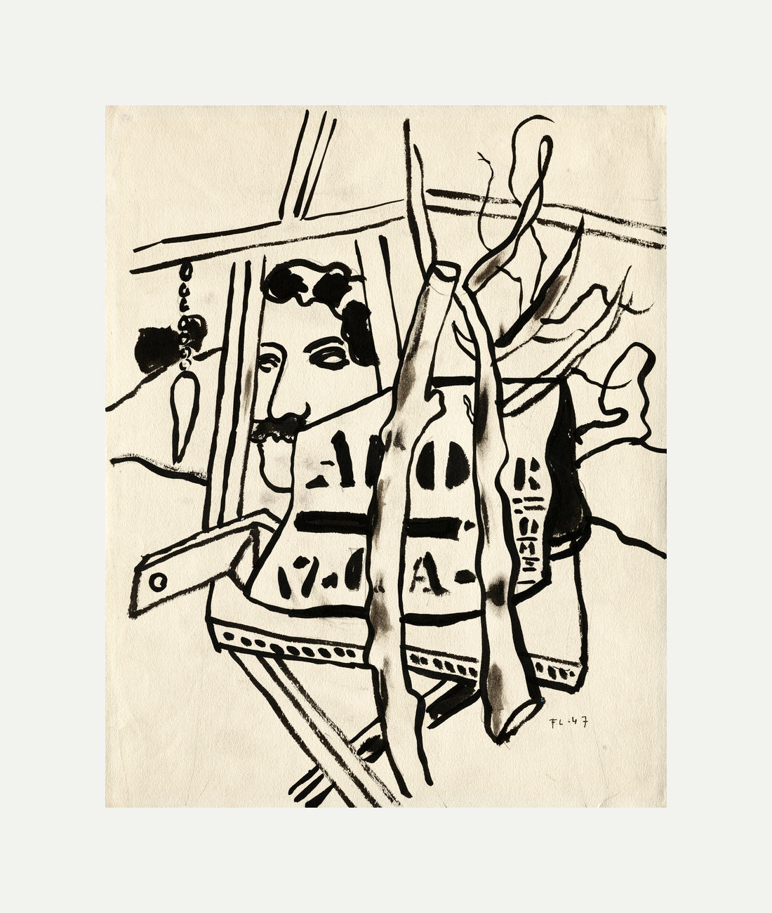 Fernand Léger, Dans le jardin — rolled canvas