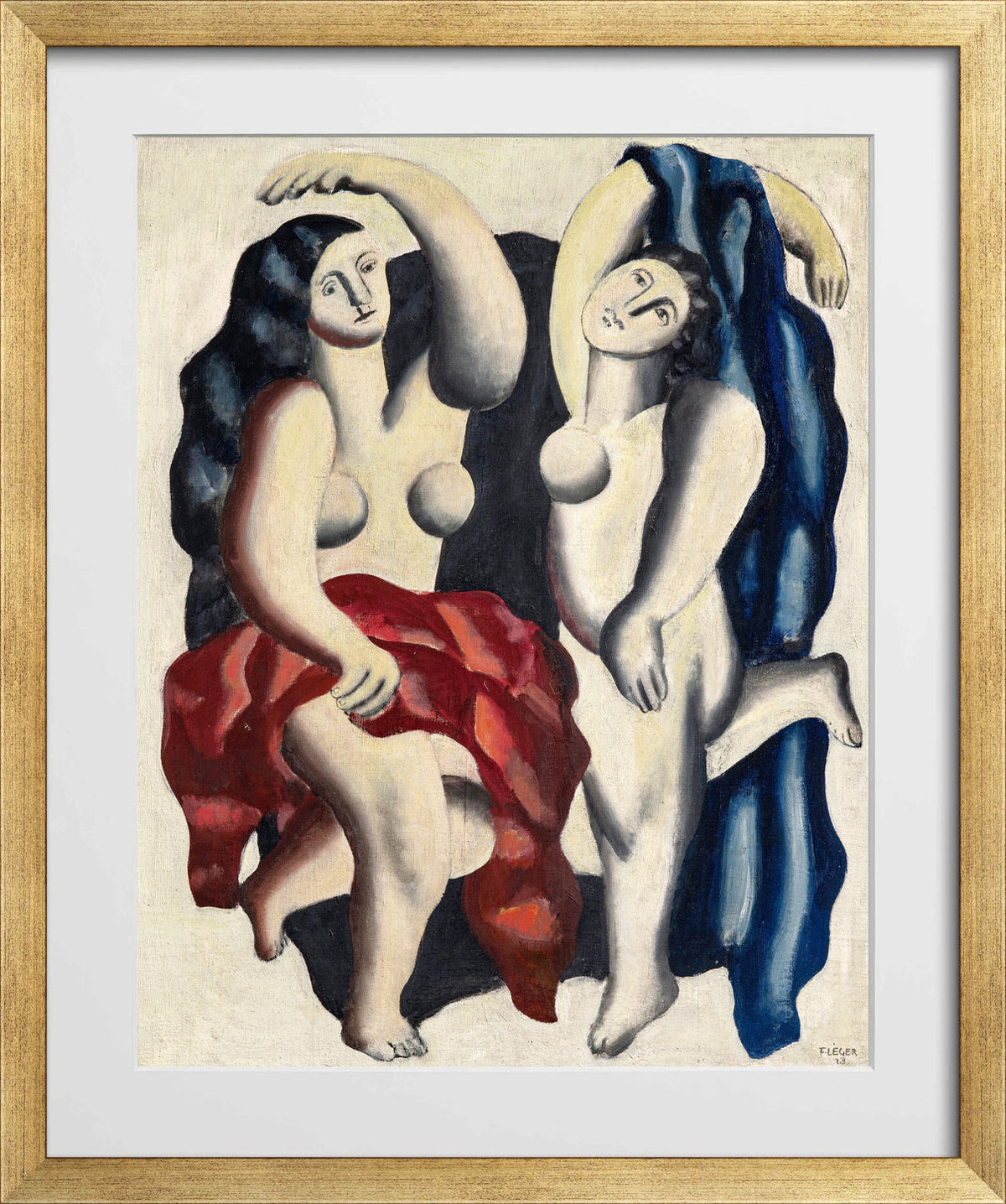 Fernand Léger, Deux danseuses — gold frame