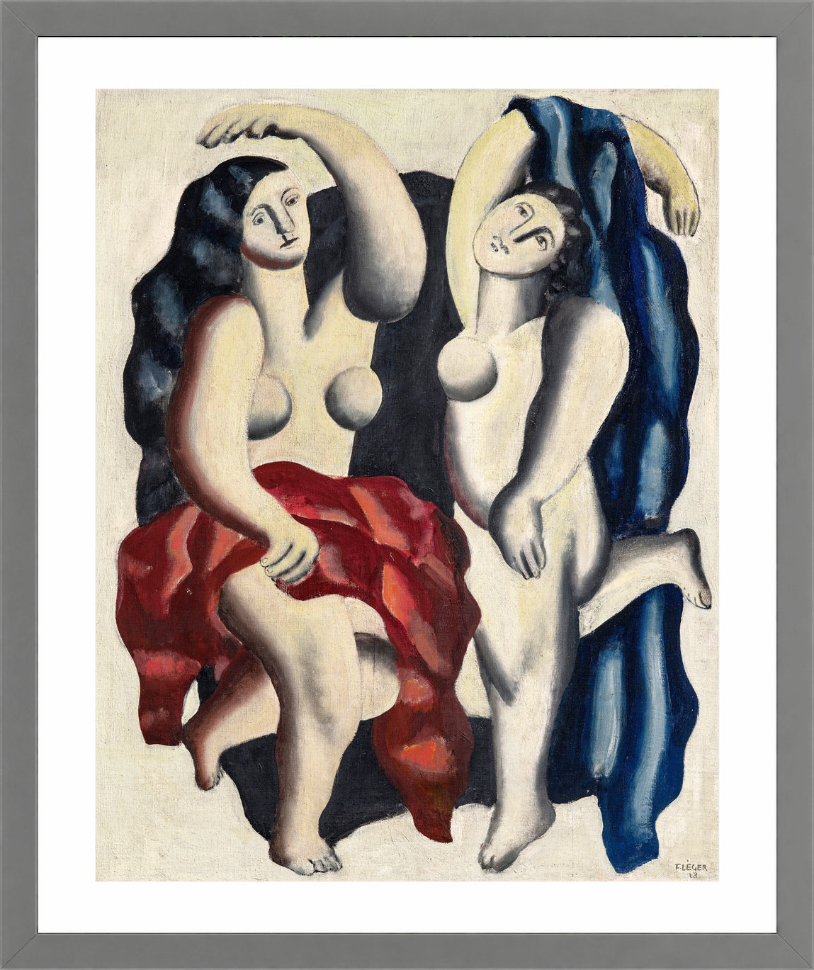 Fernand Léger, Deux danseuses — light grey frame
