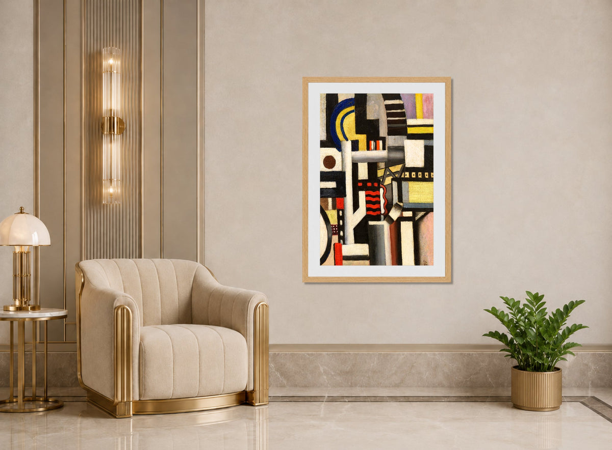 Fernand Léger, Eléments mécaniques — art deco roomset
