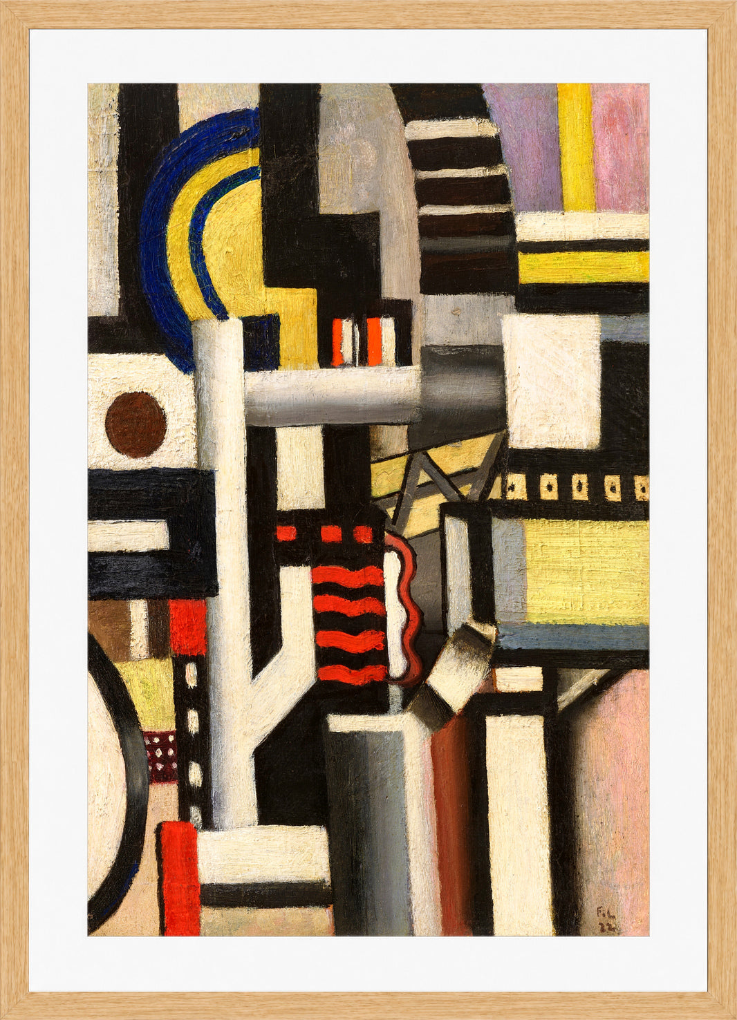 Fernand Léger, Eléments mécaniques — oak frame