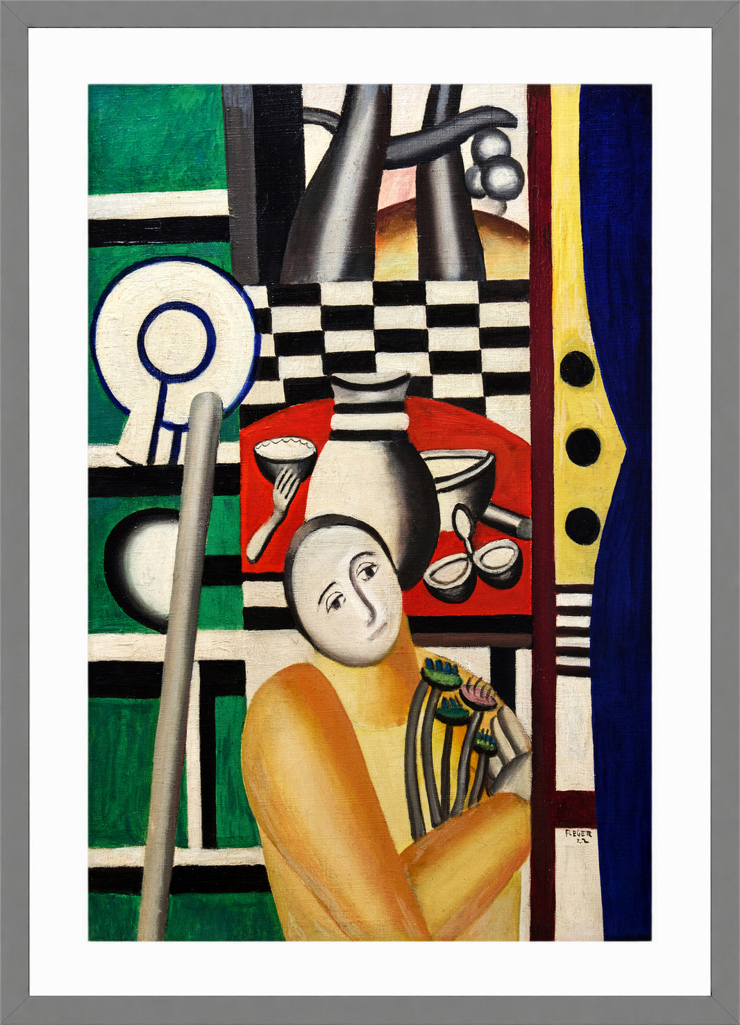 Fernand Léger, Femme dans un jardin — light grey frame
