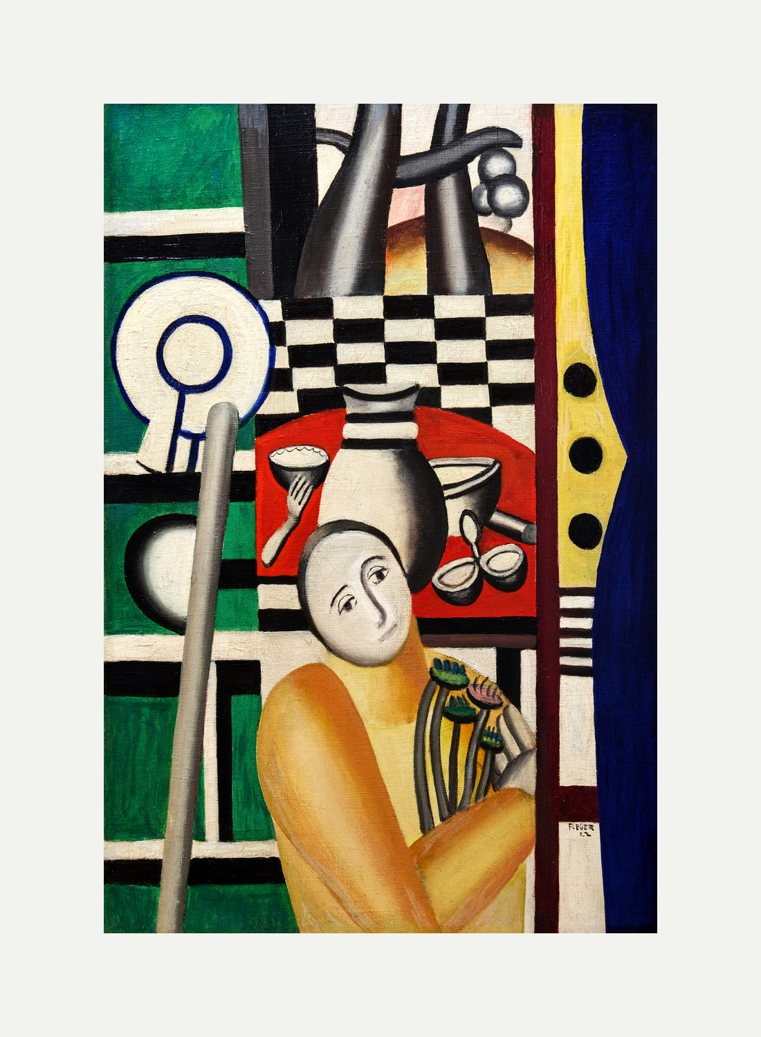 Fernand Léger, Femme dans un jardin — rolled canvas