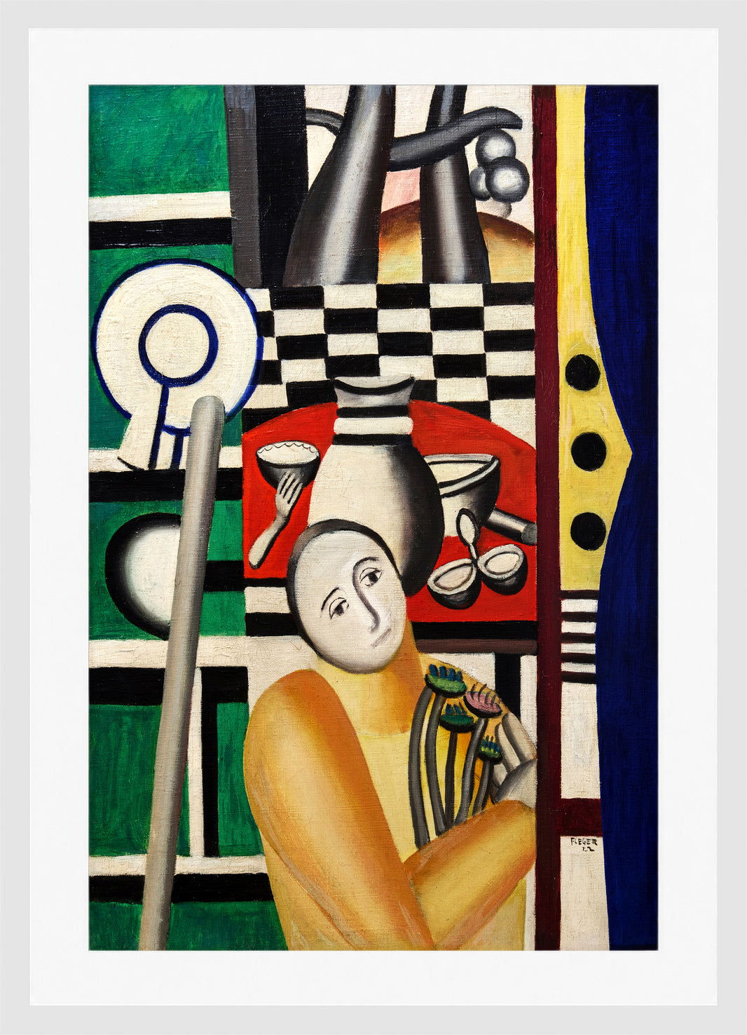 Fernand Léger, Femme dans un jardin — white frame