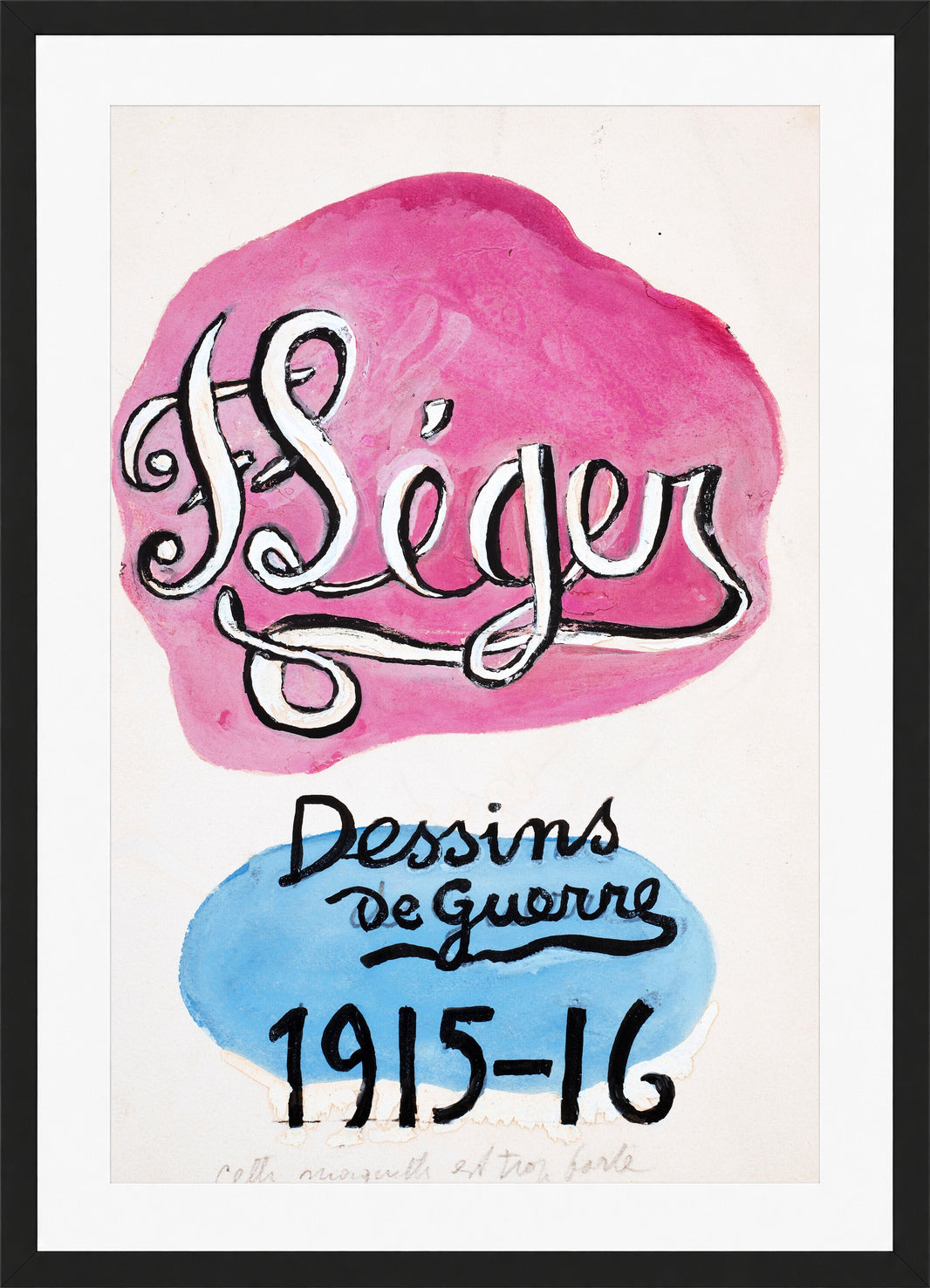 Fernand Léger, F. Léger — Dessins de guerre 1915–1916 — black frame