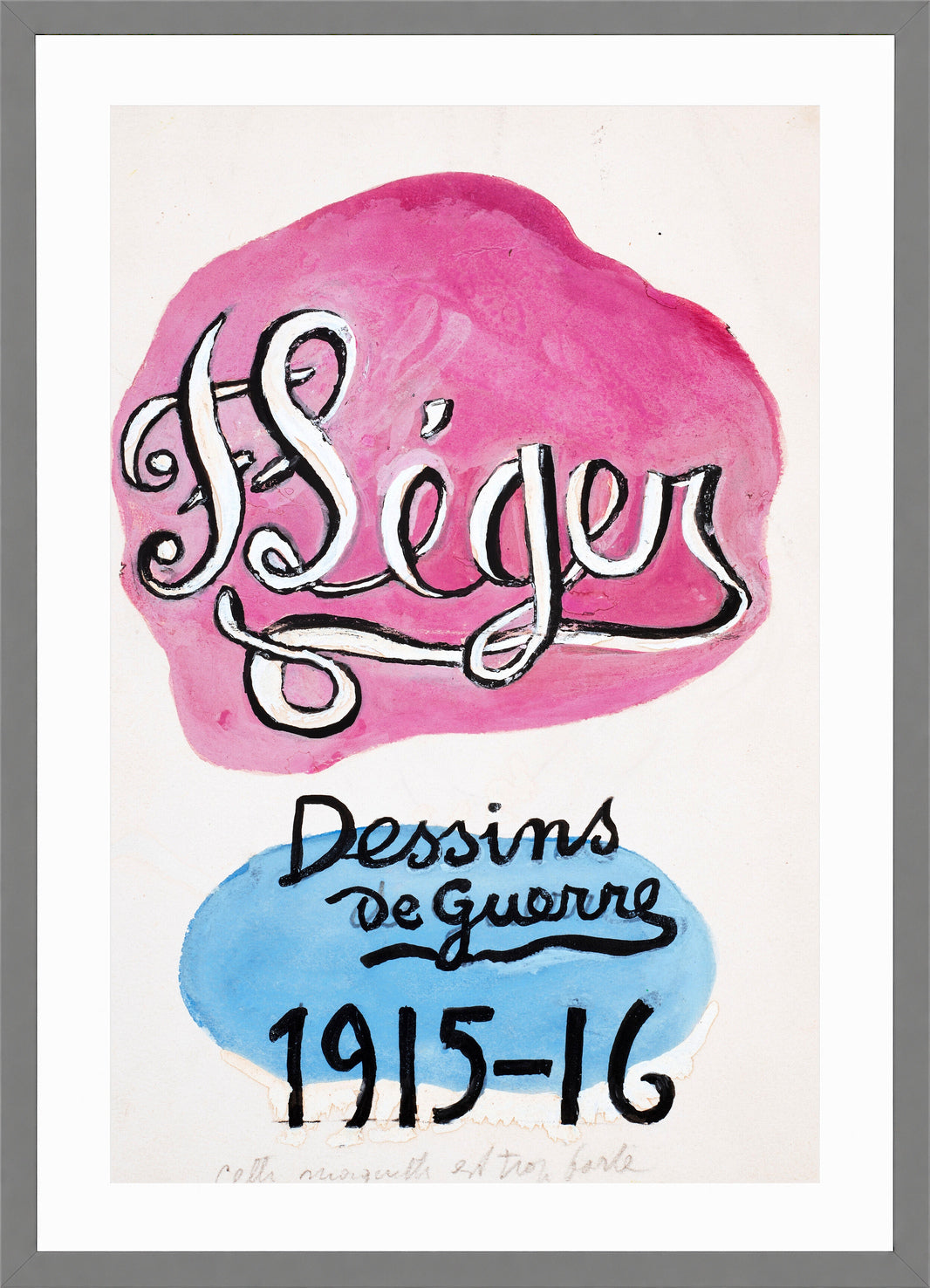 Fernand Léger, F. Léger — Dessins de guerre 1915–1916 — light grey frame