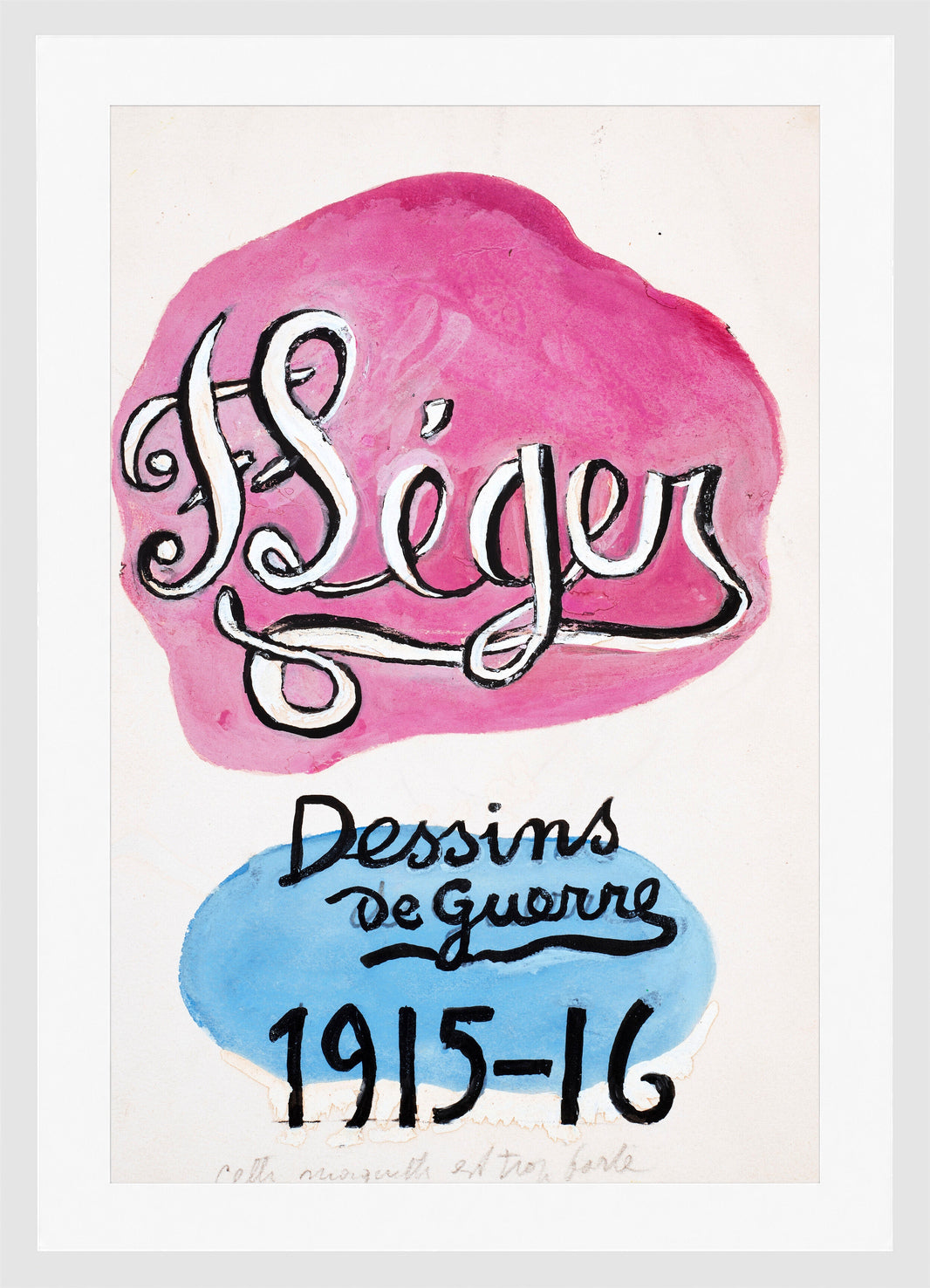 Fernand Léger, F. Léger — Dessins de guerre 1915–1916 — white frame