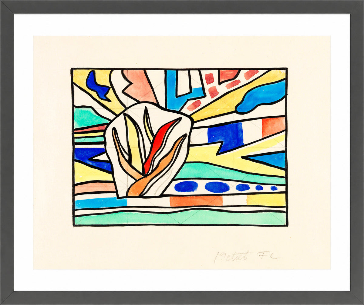 Fernand Léger, Gaz de France — dark grey frame