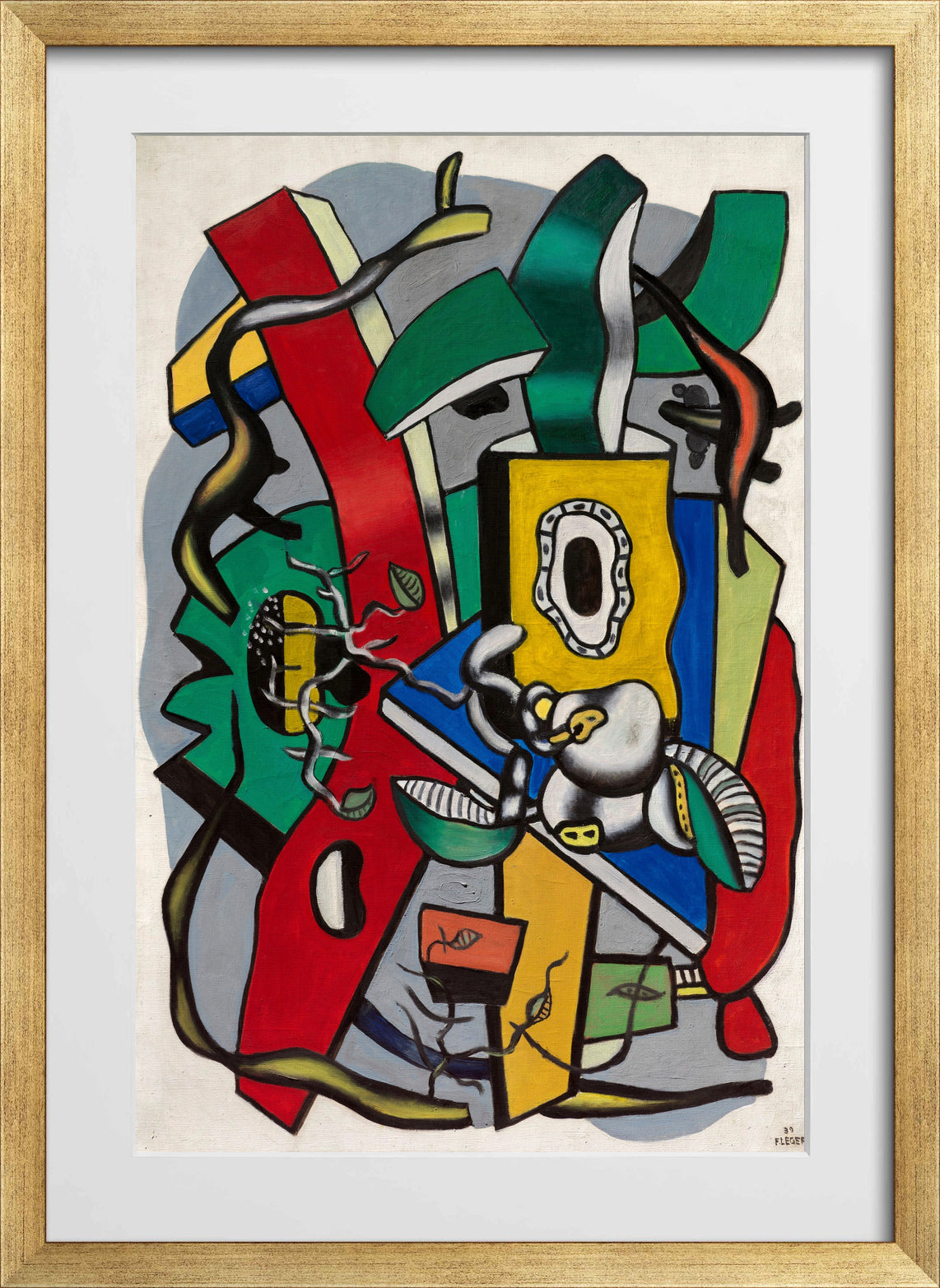 Fernand Léger, Grande nature morte — gold frame