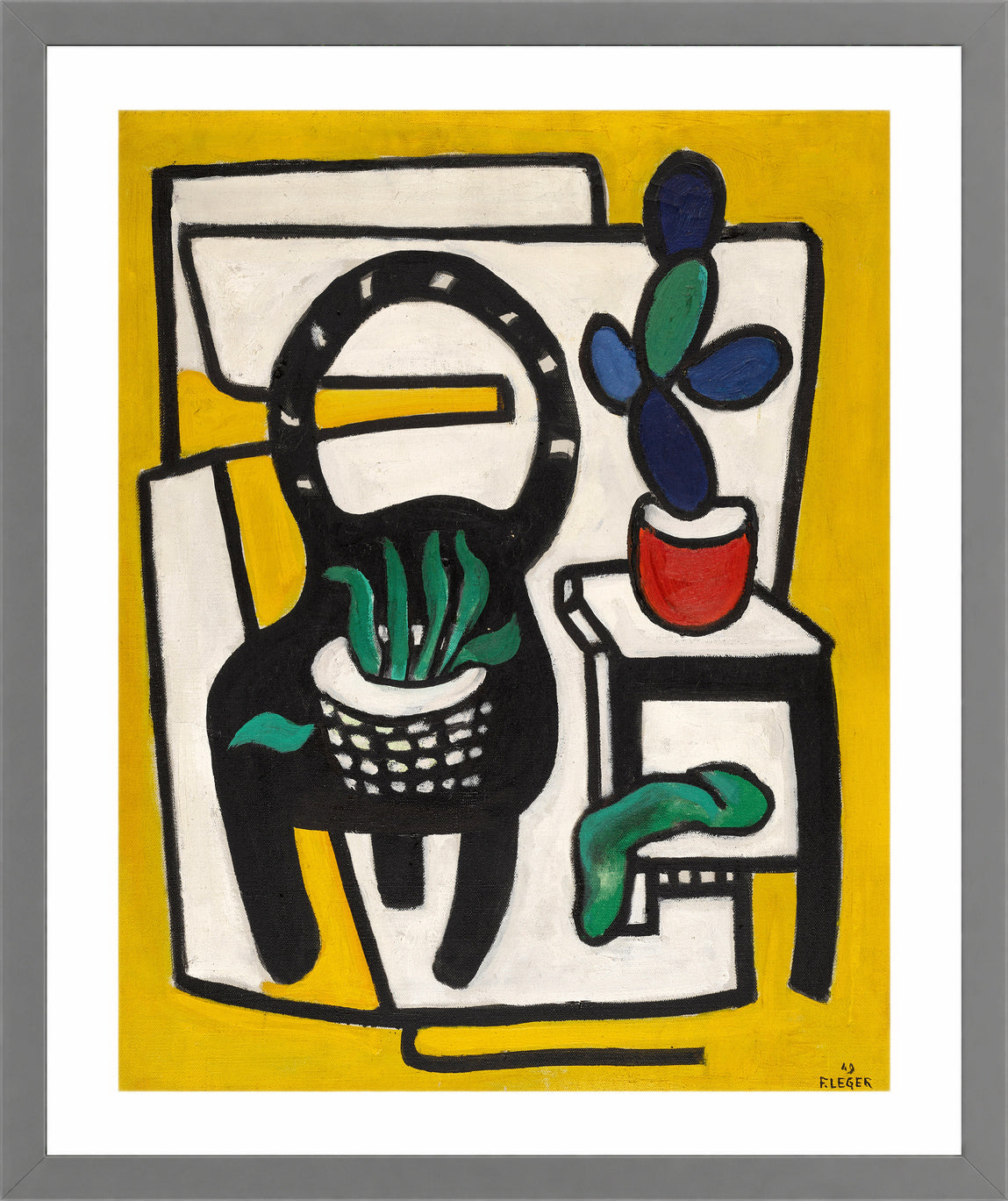 Fernand Léger, La Chaise noire — light grey frame