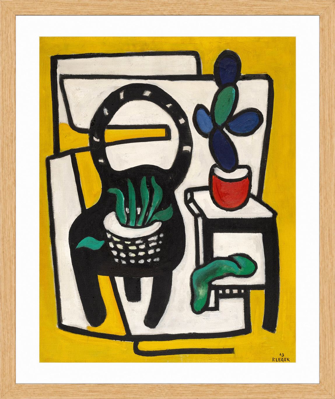 Fernand Léger, La Chaise noire — oak frame