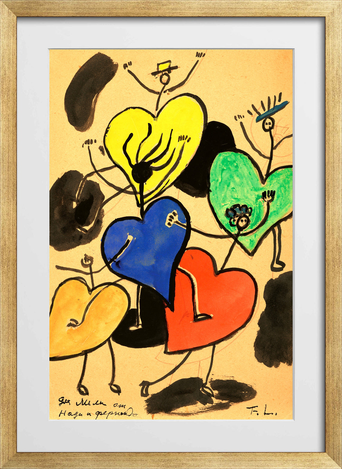 Fernand Léger, La Danse — gold frame