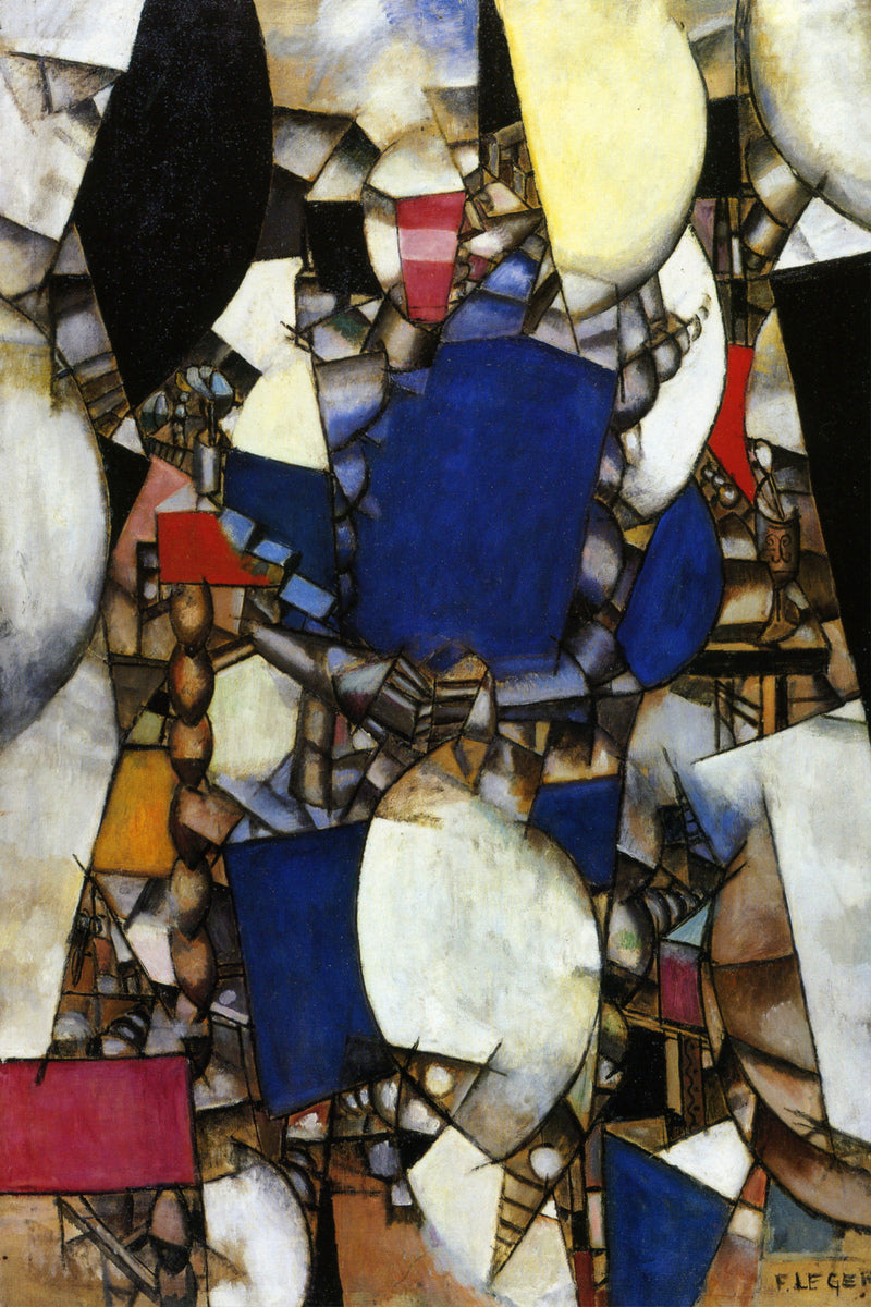 Fernand Leger Print, La Femme en Bleu (Woman in Blue) as an unframed print
