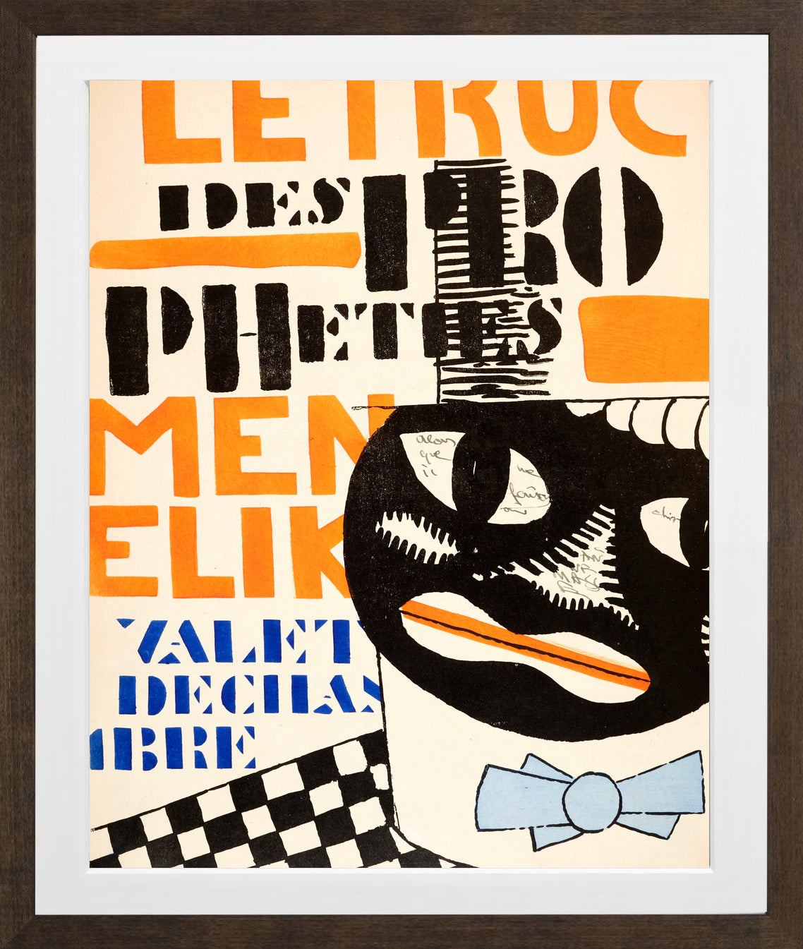 Fernand Léger, La Fin du monde — Typographic Illustration — brown frame