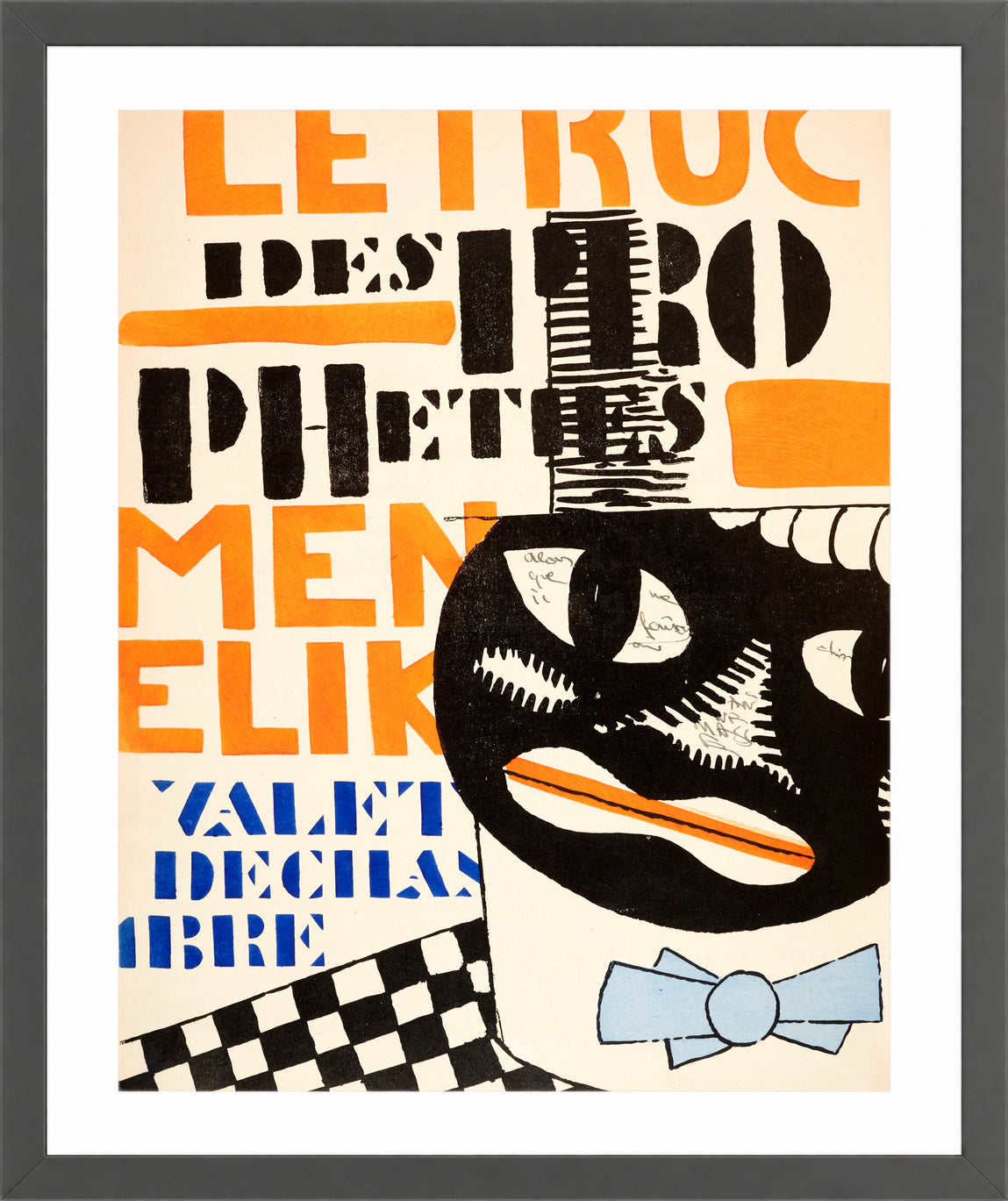 Fernand Léger, La Fin du monde — Typographic Illustration — dark grey frame