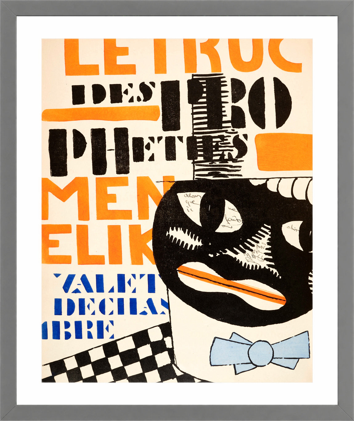 Fernand Léger, La Fin du monde — Typographic Illustration — light grey frame