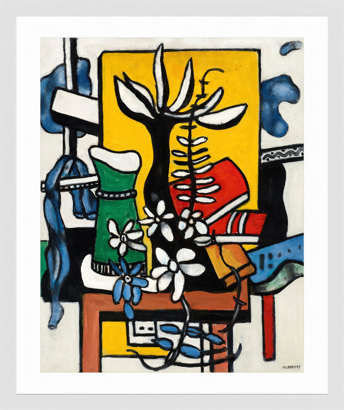 Fernand Léger, La fleur noire — white frame