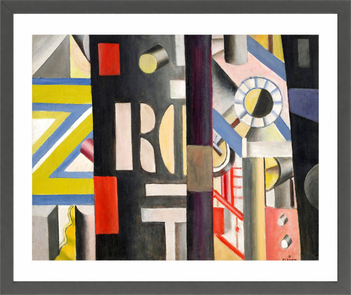 Fernand Léger, La Gare — dark grey frame