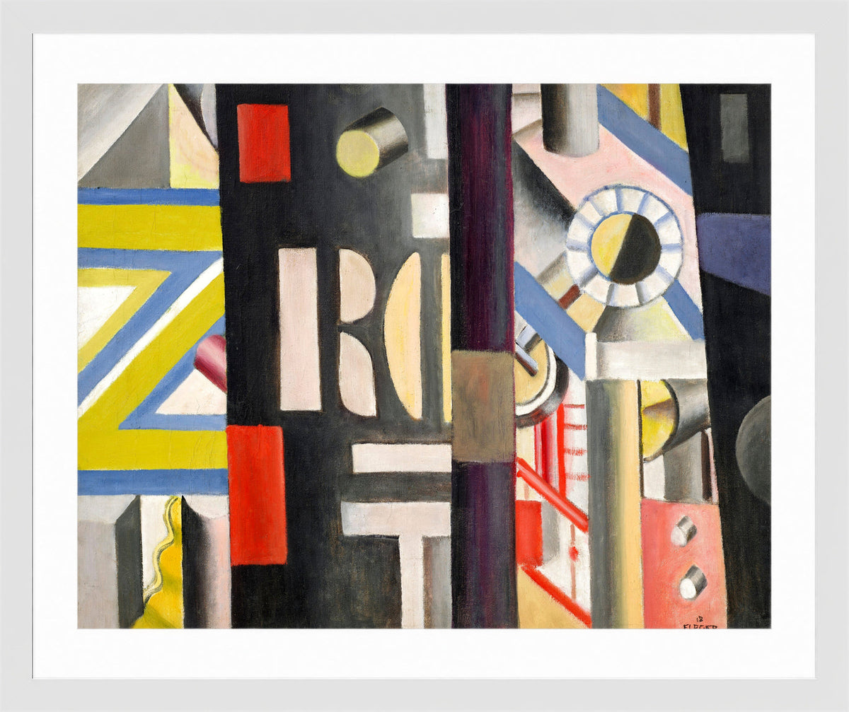 Fernand Léger, La Gare — white frame