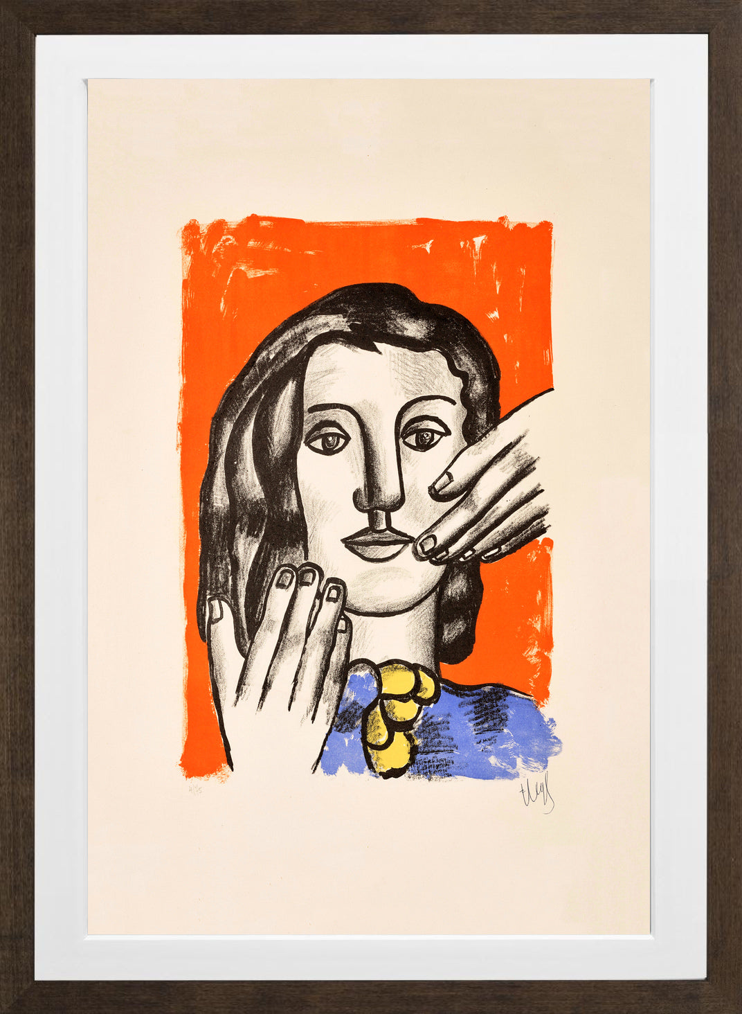 Fernand Léger, La Grande Margot — brown frame