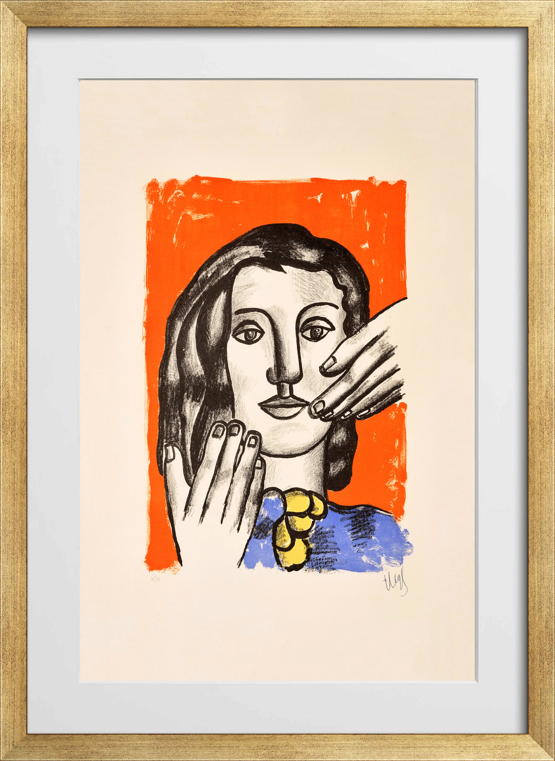 Fernand Léger, La Grande Margot — gold frame