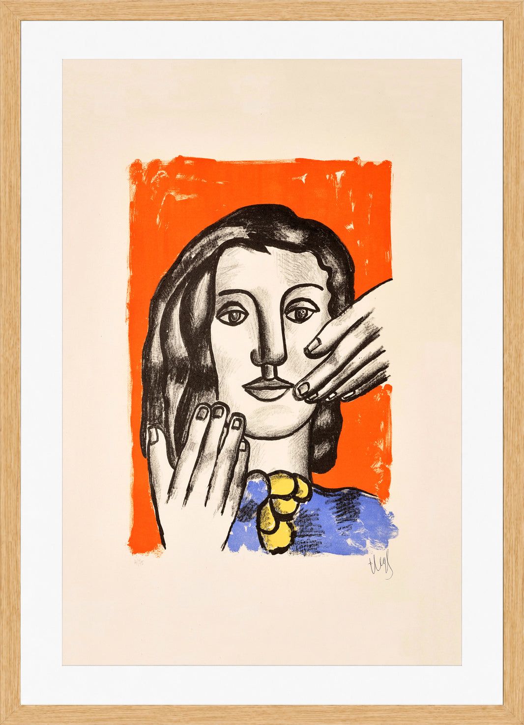 Fernand Léger, La Grande Margot — oak frame