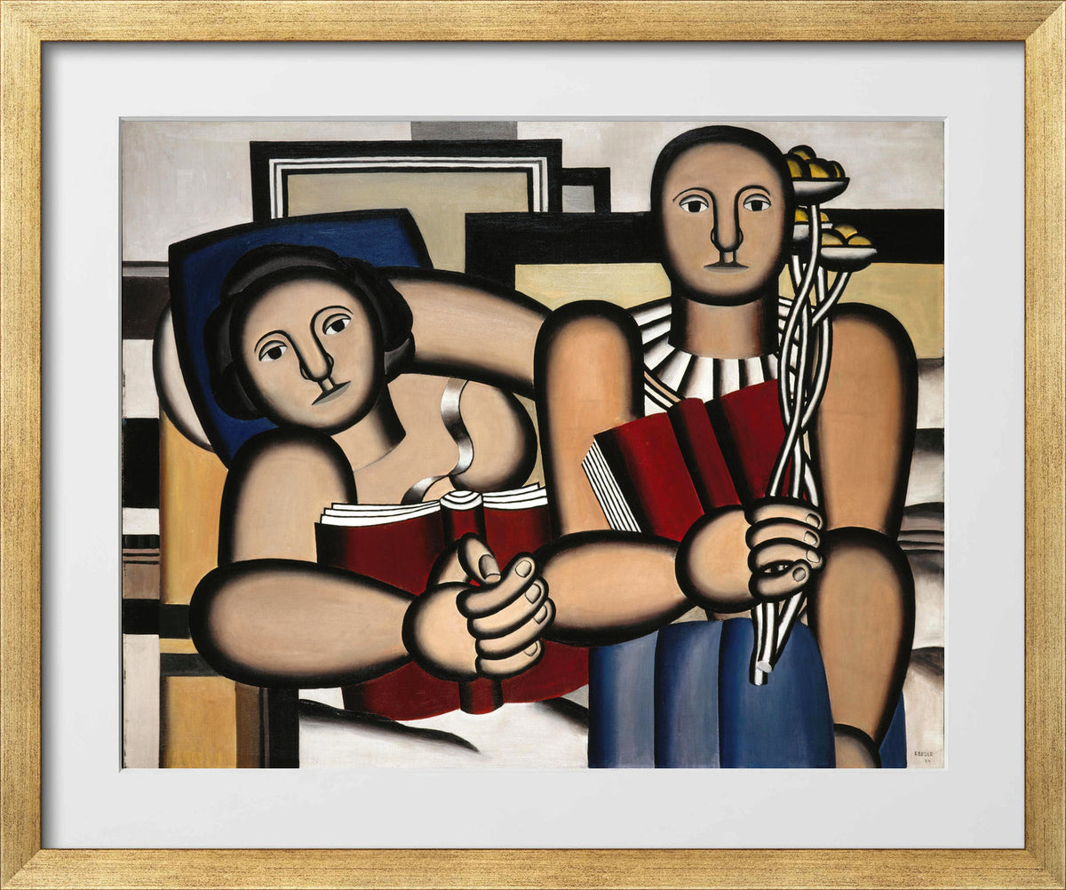 Fernand Léger, La Lecture — gold frame