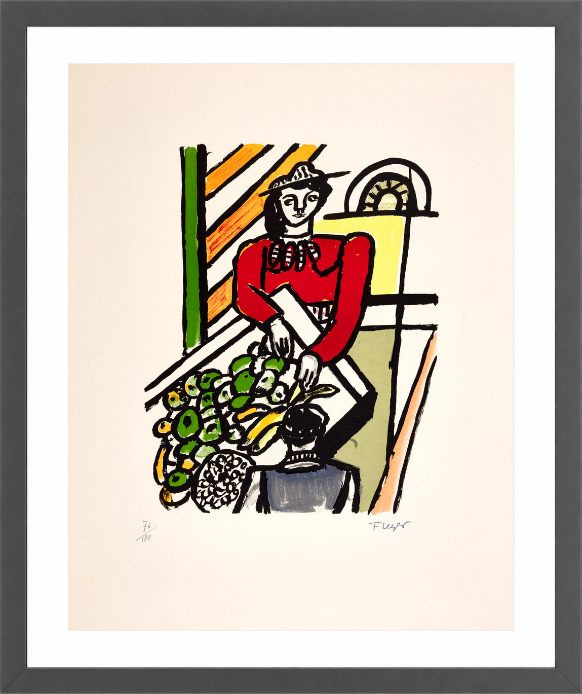 Fernand Léger, La Marchande des quatre-saisons — dark grey frame