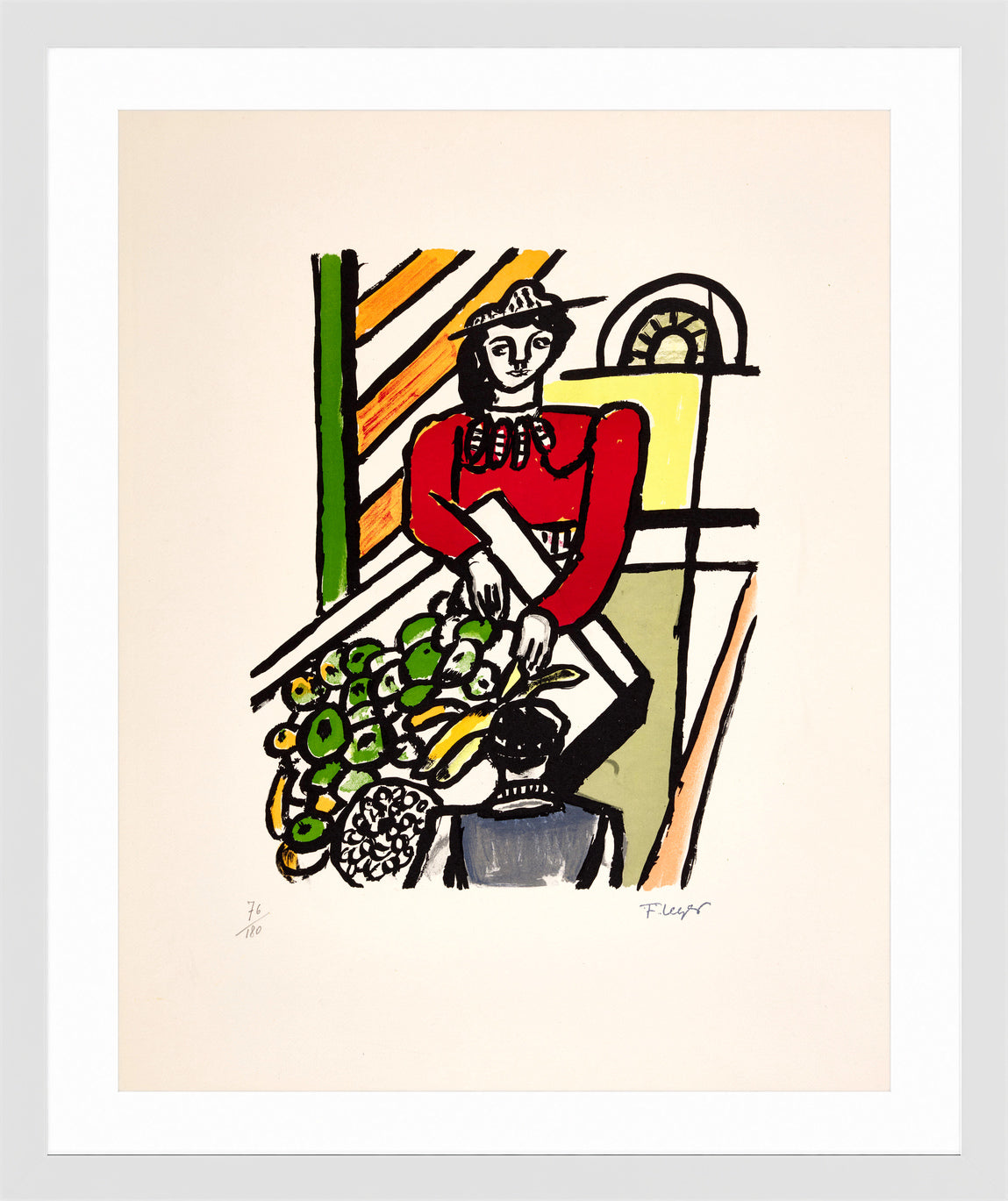 Fernand Léger, La Marchande des quatre-saisons — white frame