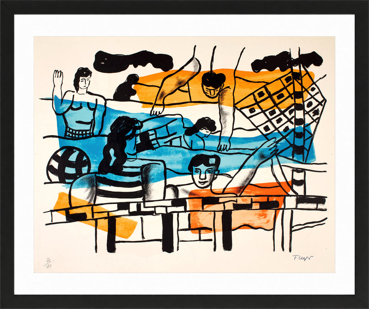 Fernand Léger, La Piscine — black frame