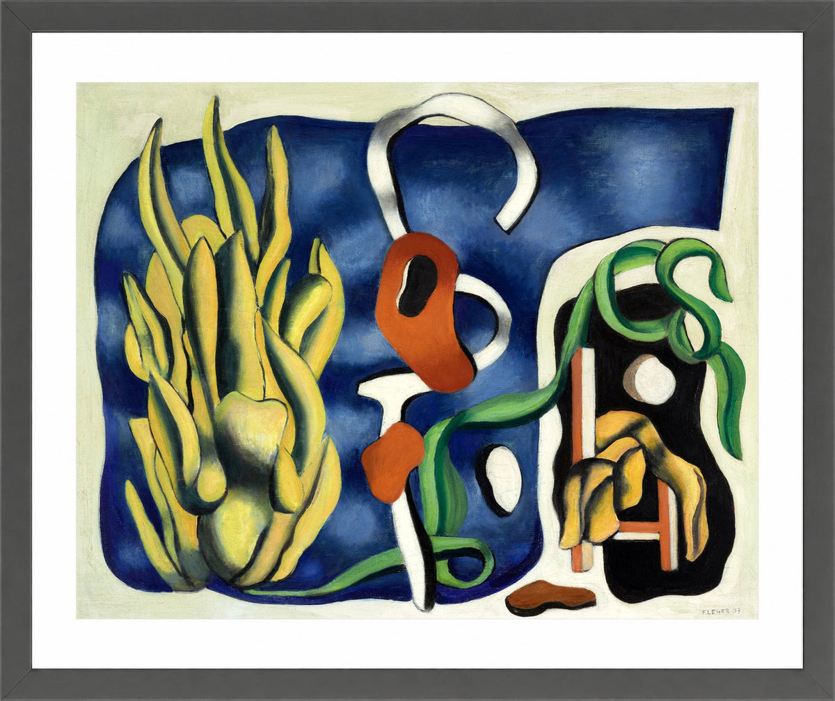 Fernand Léger, La plante jaune — dark grey frame