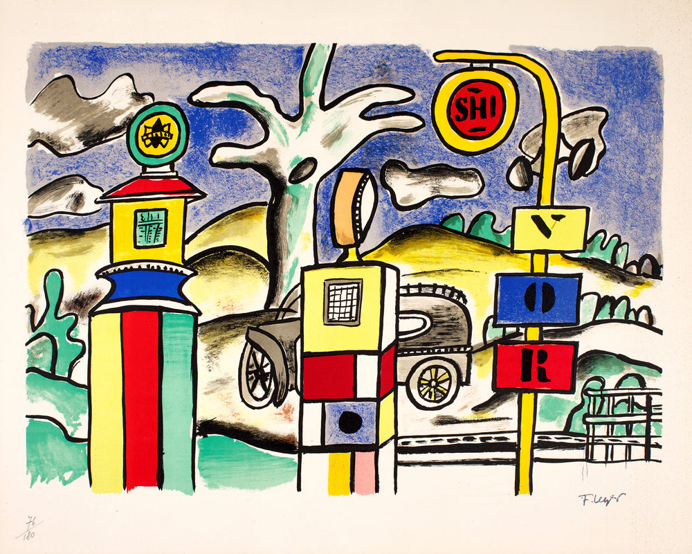 Fernand Léger, La pompe à essence — unframed