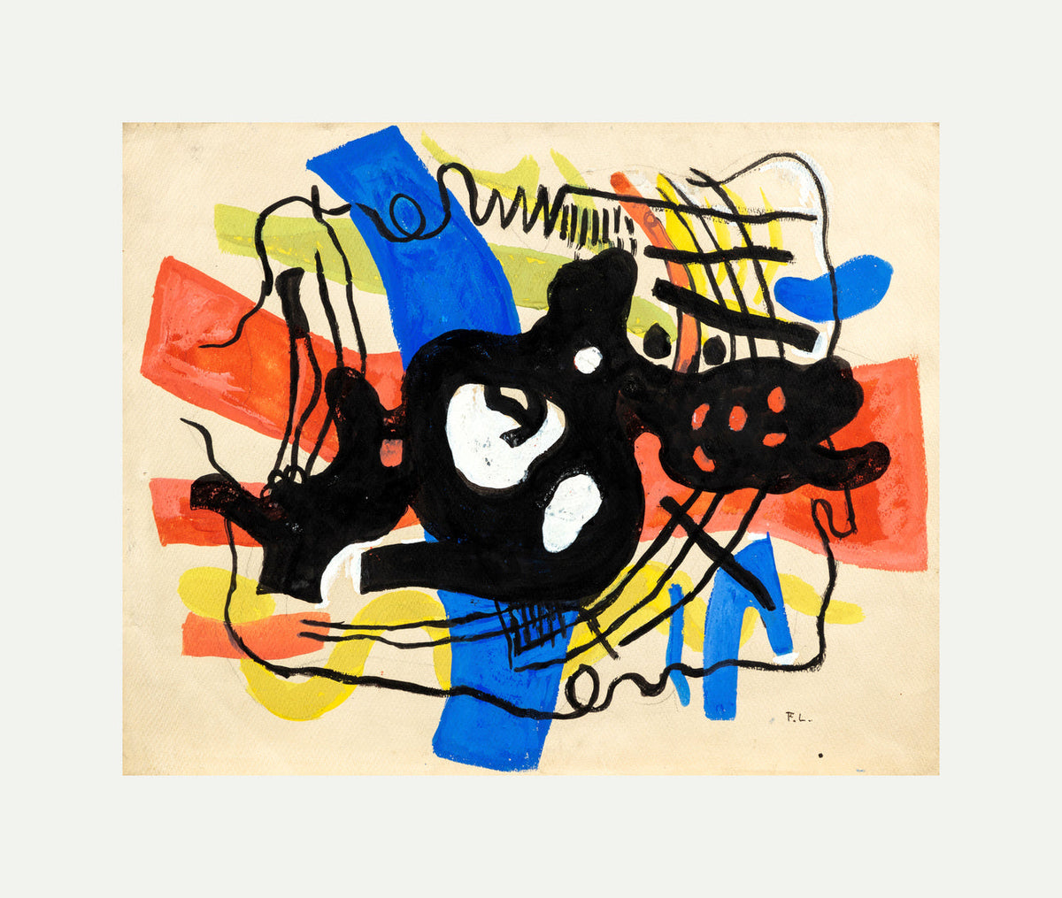Fernand Léger, La racine noire — rolled canvas