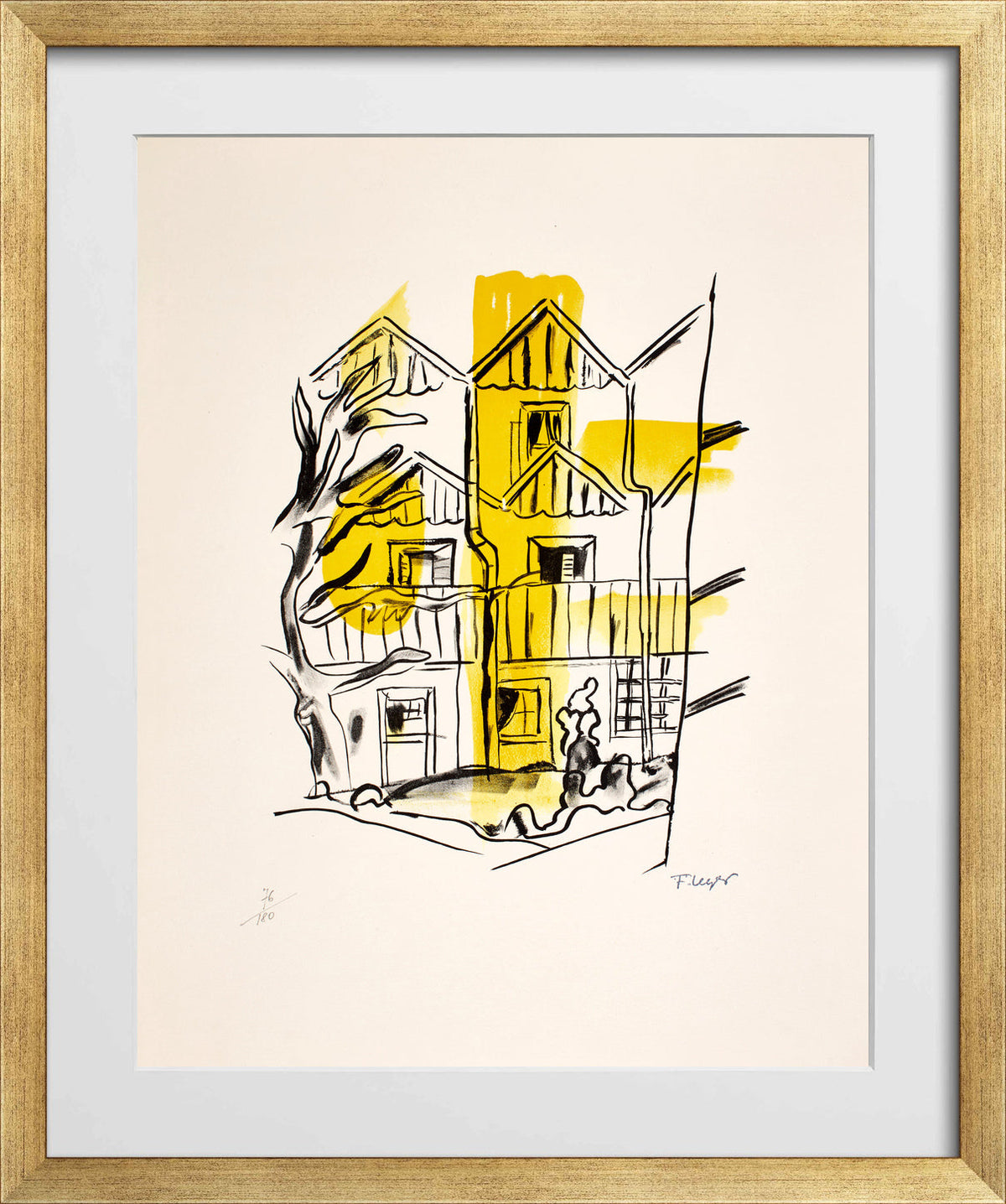 Fernand Léger, La Ruche — gold frame