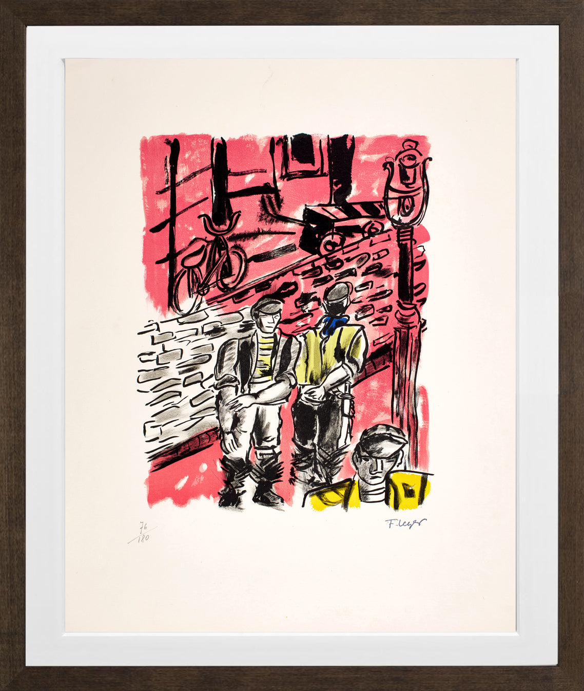 Fernand Léger, La Rue de Dantzig ou Les Abattoirs de Vaugirard — brown frame