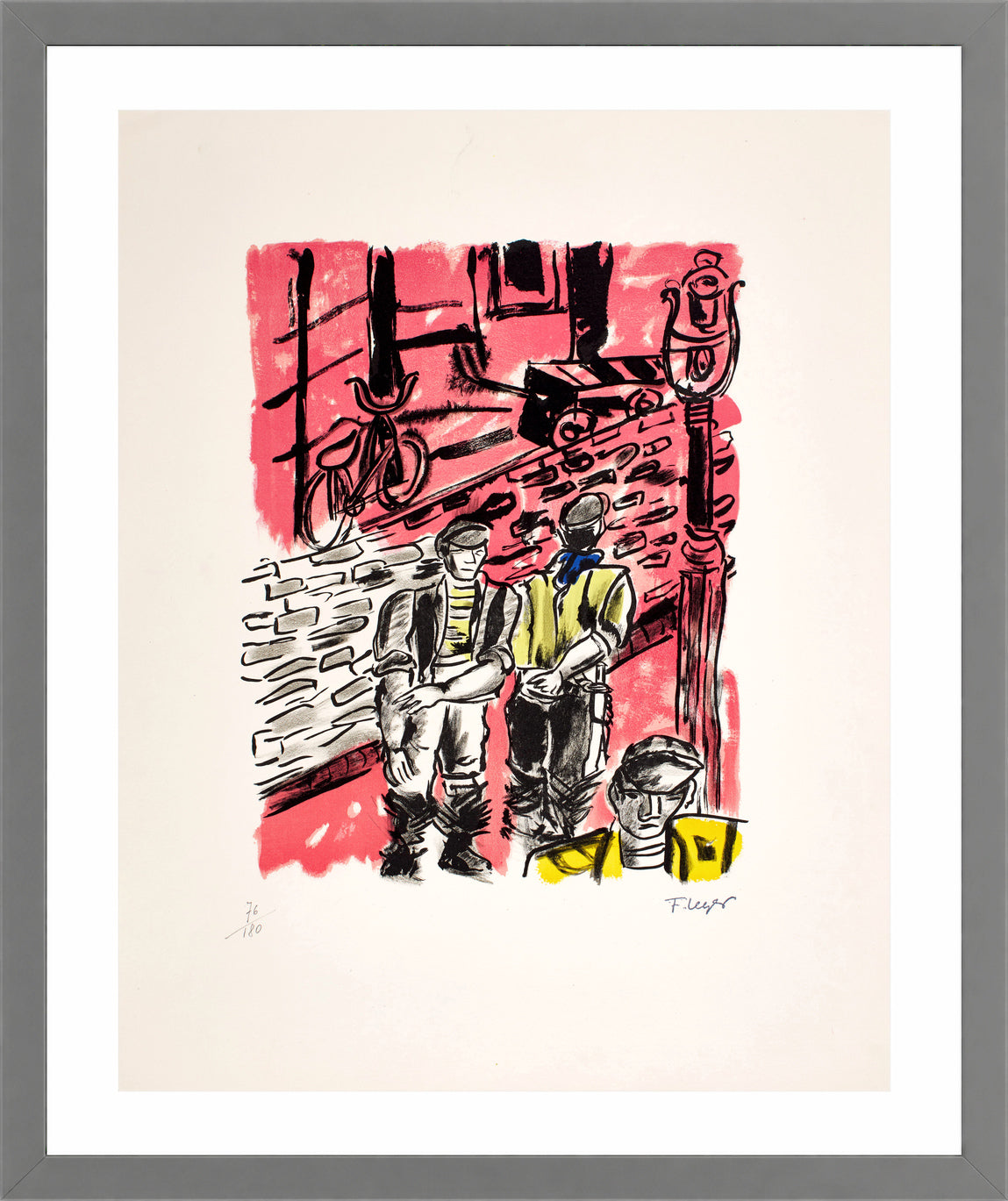 Fernand Léger, La Rue de Dantzig ou Les Abattoirs de Vaugirard — light grey frame