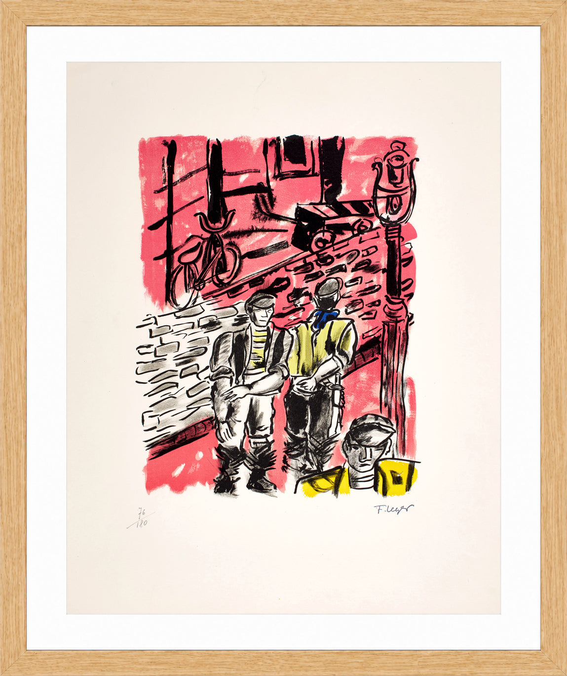 Fernand Léger, La Rue de Dantzig ou Les Abattoirs de Vaugirard — oak frame
