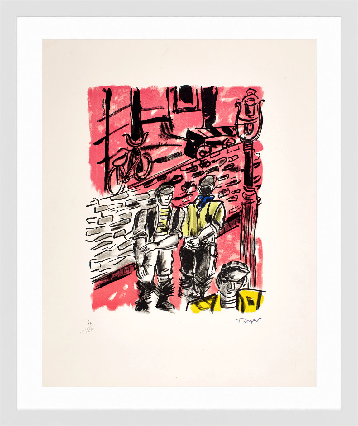 Fernand Léger, La Rue de Dantzig ou Les Abattoirs de Vaugirard — white frame