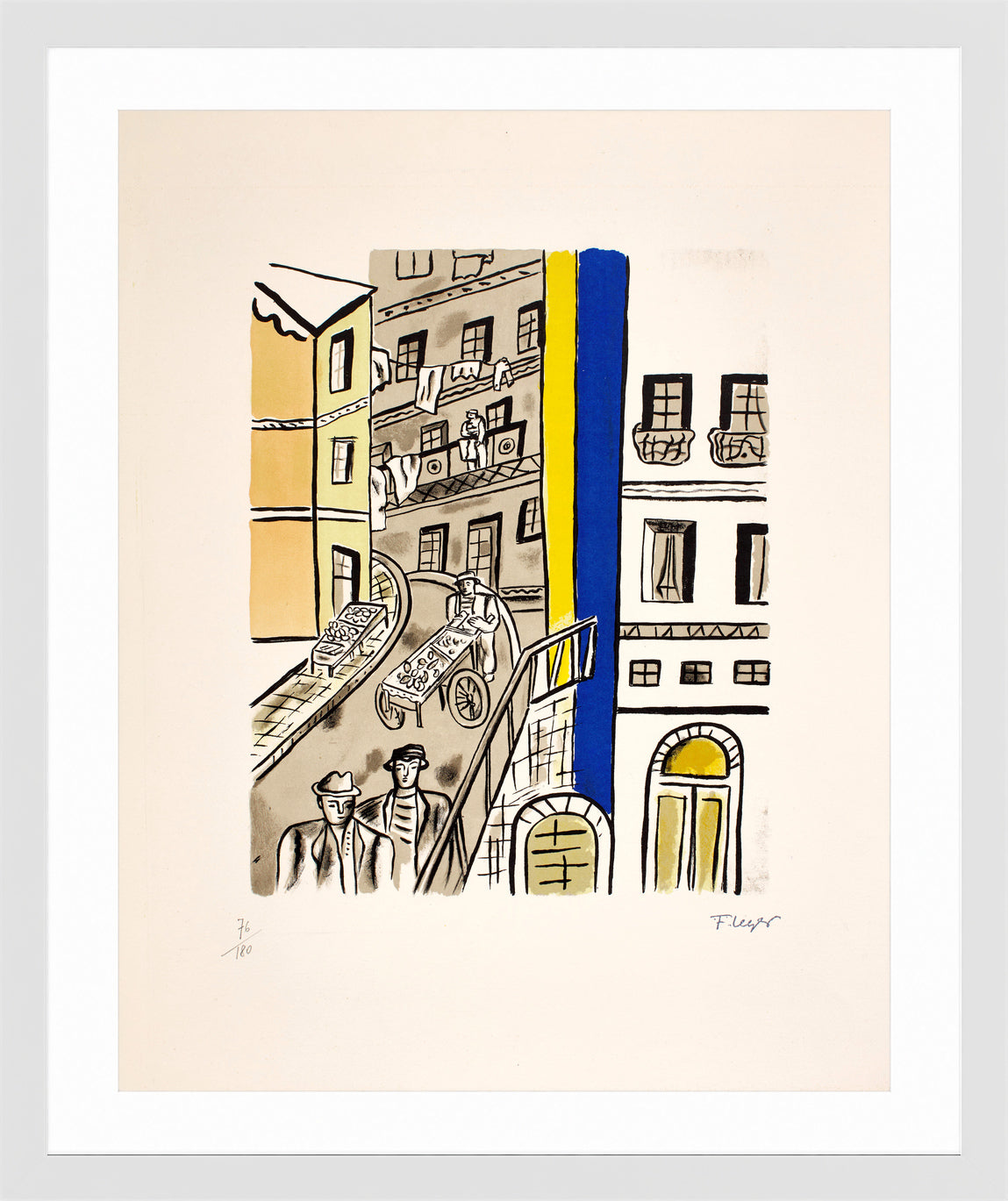 Fernand Léger, La rue — white frame