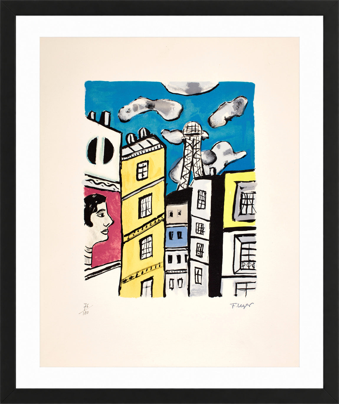 Fernand Léger, La Tour Eiffel — black frame