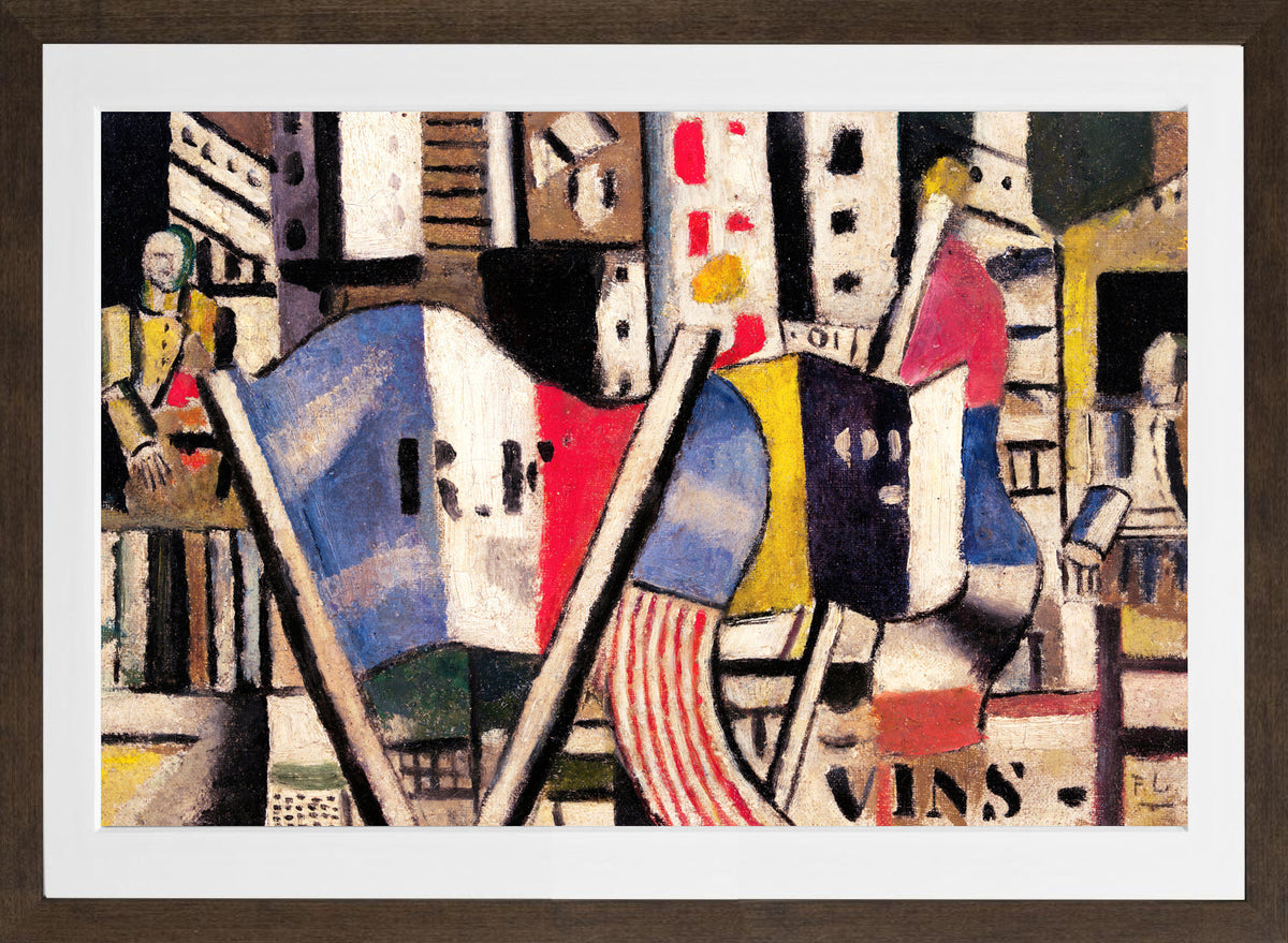 Fernand Léger, Le 14 juillet 1918 à Vernon — brown frame