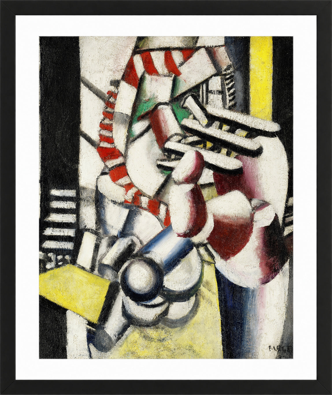 Fernand Léger, Le Blessé — black frame