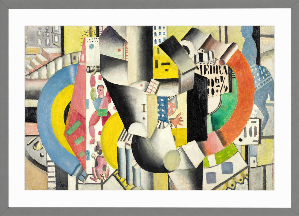 Fernand Léger, Le Cirque Médrano — light grey frame